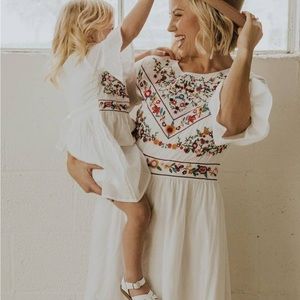 Roolee Embroidered White Dress